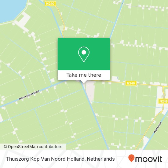 Thuiszorg Kop Van Noord Holland kaart