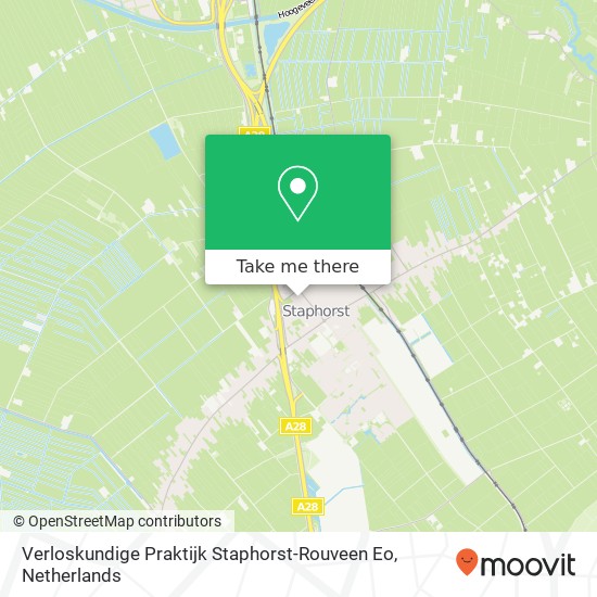 Verloskundige Praktijk Staphorst-Rouveen Eo kaart