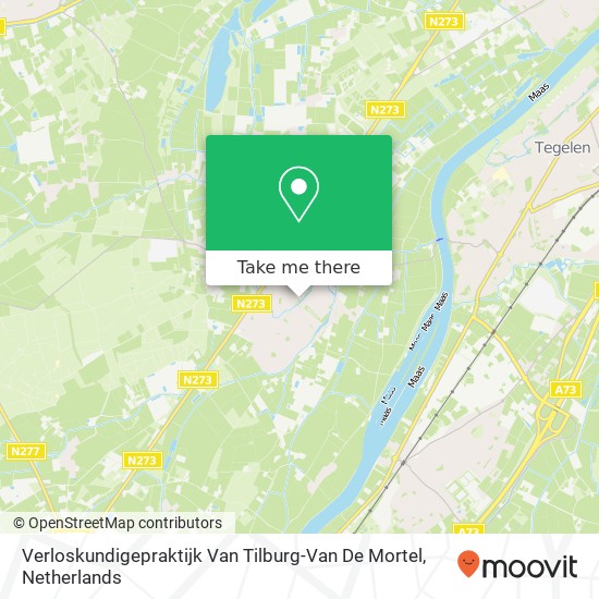 Verloskundigepraktijk Van Tilburg-Van De Mortel kaart