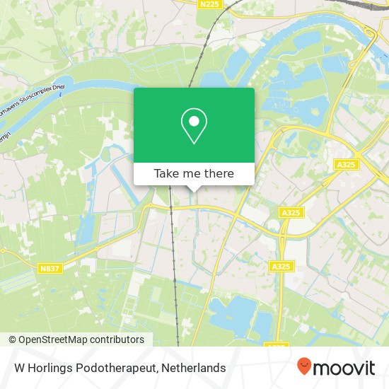 W Horlings Podotherapeut kaart