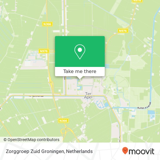 Zorggroep Zuid Groningen kaart