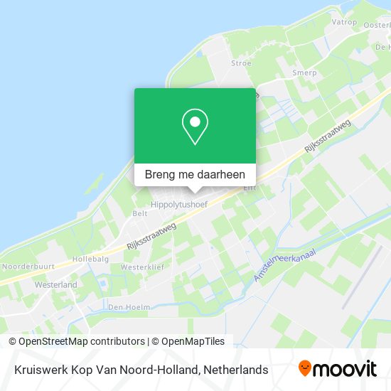 Kruiswerk Kop Van Noord-Holland kaart