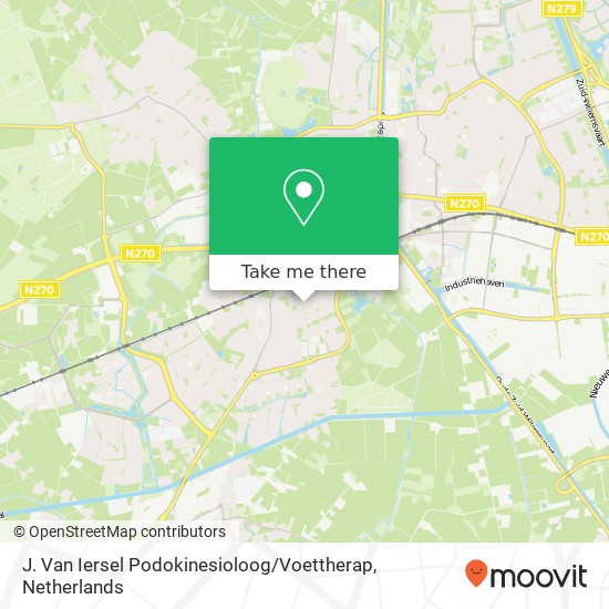 J. Van Iersel Podokinesioloog / Voettherap kaart