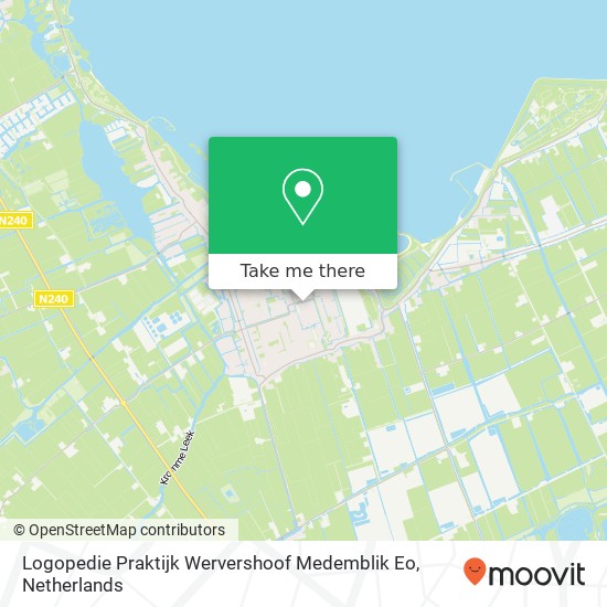 Logopedie Praktijk Wervershoof Medemblik Eo kaart