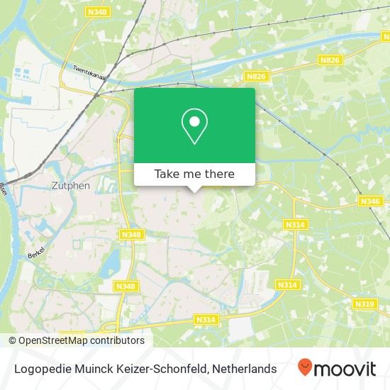 Logopedie Muinck Keizer-Schonfeld kaart