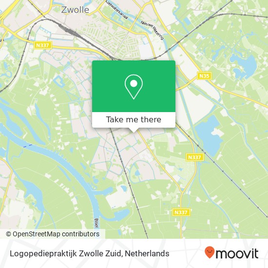 Logopediepraktijk Zwolle Zuid kaart