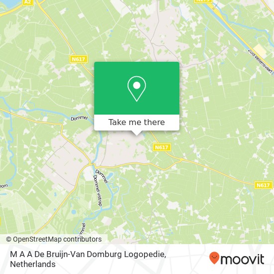 M A A De Bruijn-Van Domburg Logopedie kaart