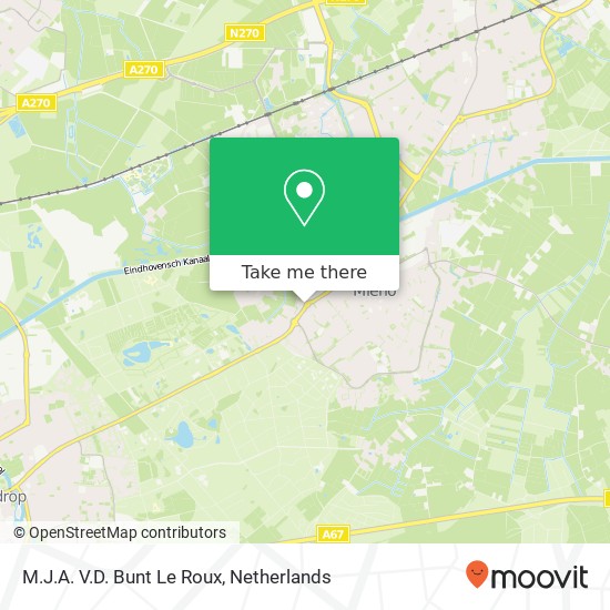 M.J.A. V.D. Bunt Le Roux kaart