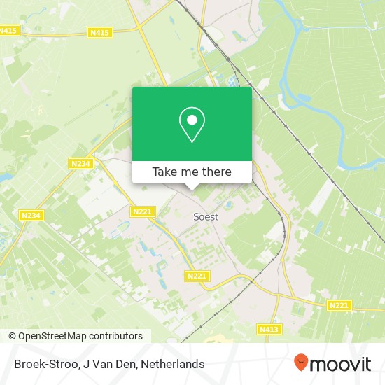 Broek-Stroo, J Van Den kaart