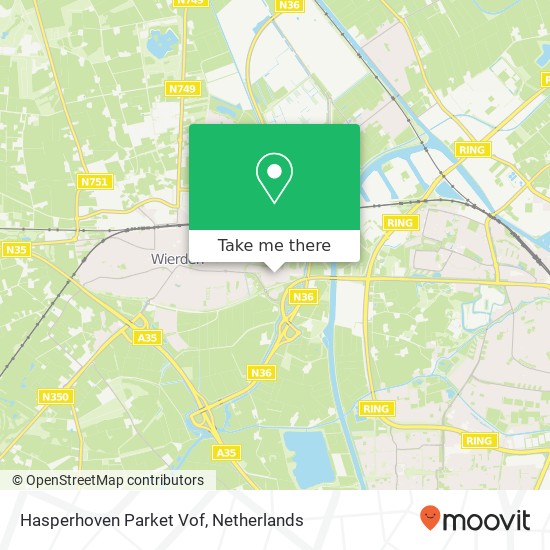 Hasperhoven Parket Vof kaart