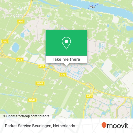 Parket Service Beuningen kaart