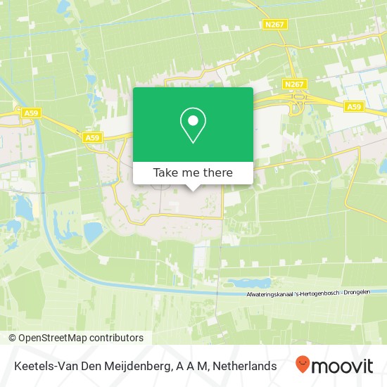 Keetels-Van Den Meijdenberg, A A M kaart