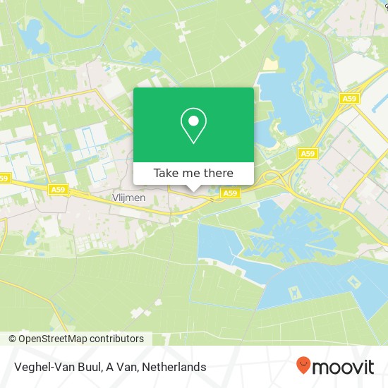 Veghel-Van Buul, A Van kaart