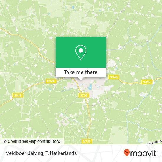 Veldboer-Jalving, T kaart