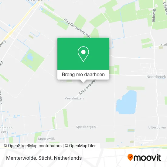 Menterwolde, Sticht kaart
