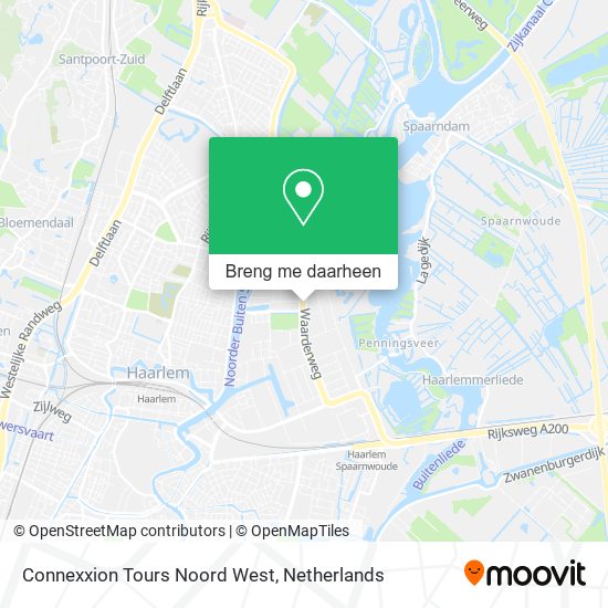 Connexxion Tours Noord West kaart