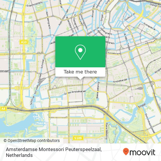 Amsterdamse Montessori Peuterspeelzaal kaart