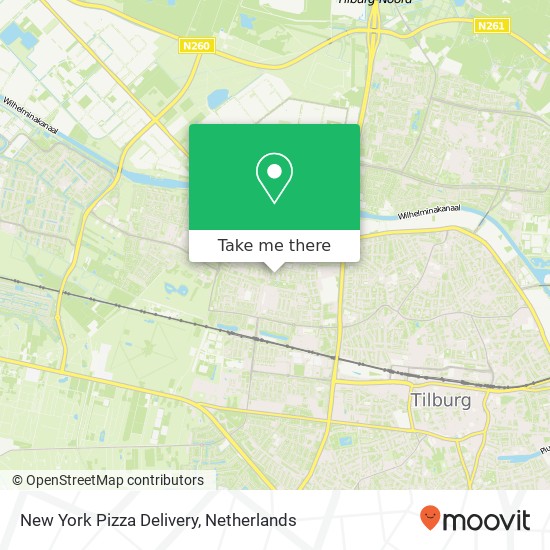 New York Pizza Delivery kaart