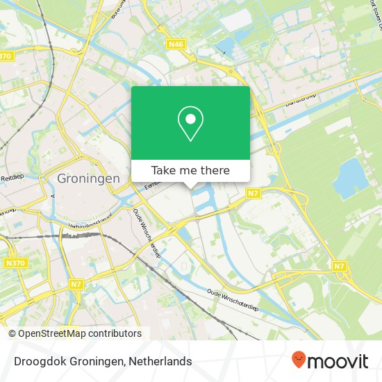 Droogdok Groningen kaart