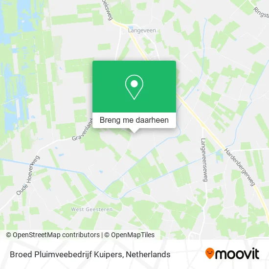 Broed Pluimveebedrijf Kuipers kaart