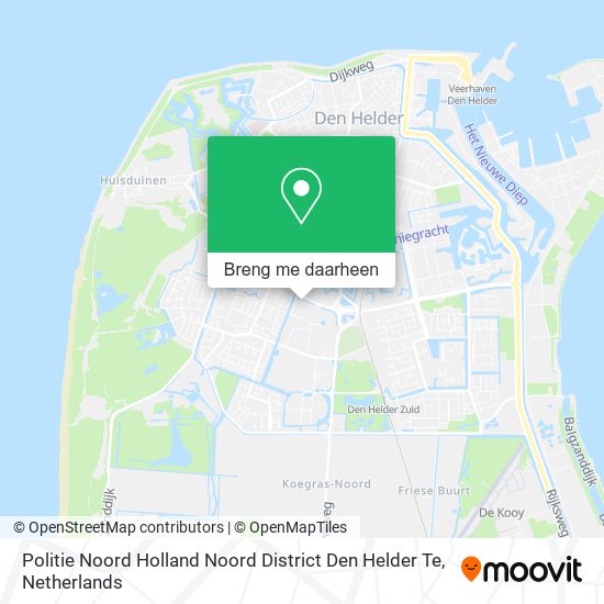 Politie Noord Holland Noord District Den Helder Te kaart