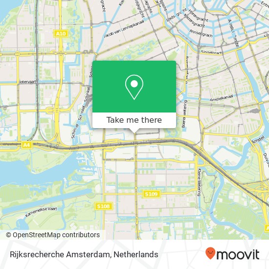 Rijksrecherche Amsterdam kaart