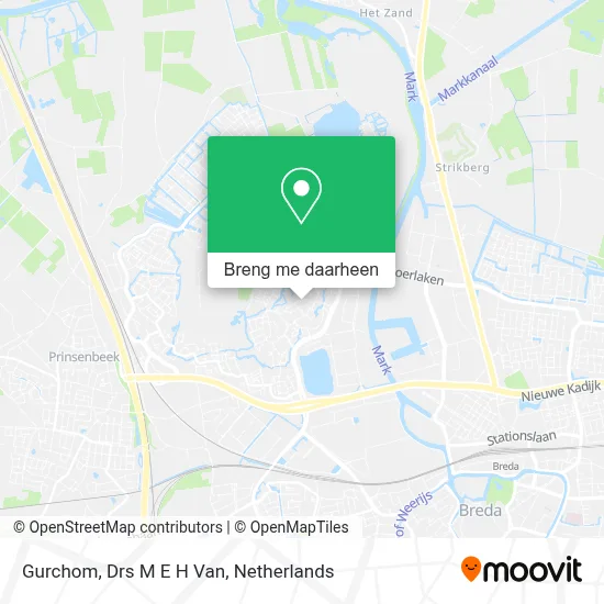 Gurchom, Drs M E H Van kaart
