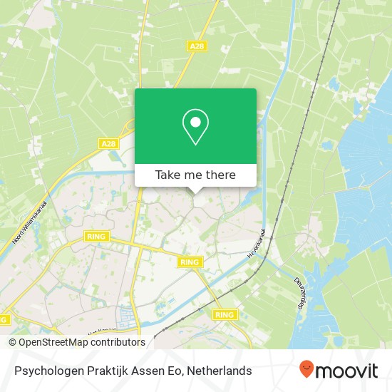 Psychologen Praktijk Assen Eo kaart