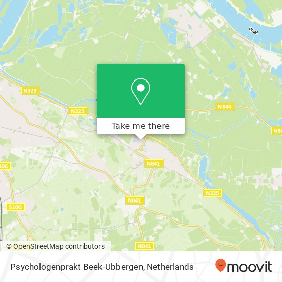 Psychologenprakt Beek-Ubbergen kaart