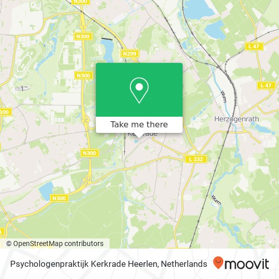 Psychologenpraktijk Kerkrade Heerlen kaart