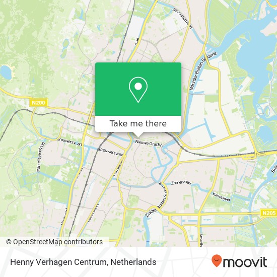 Henny Verhagen Centrum kaart