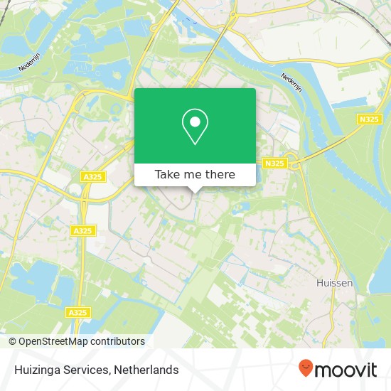 Huizinga Services kaart