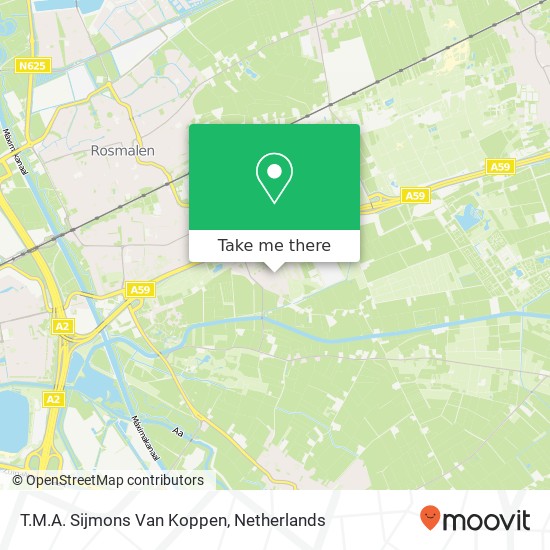 T.M.A. Sijmons Van Koppen kaart