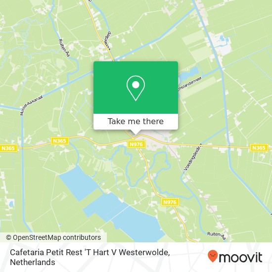 Cafetaria Petit Rest 'T Hart V Westerwolde kaart