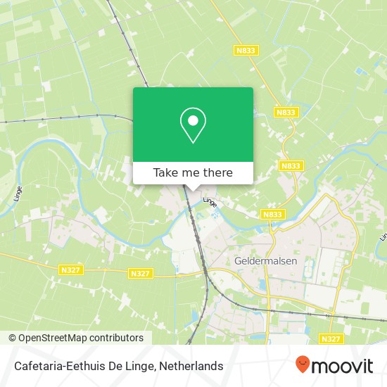 Cafetaria-Eethuis De Linge kaart