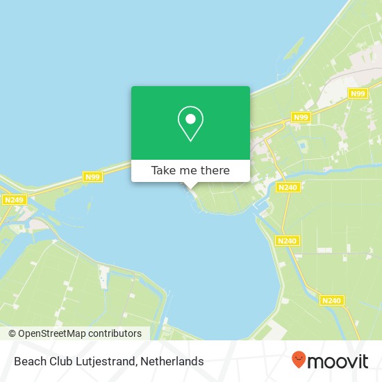 Beach Club Lutjestrand kaart