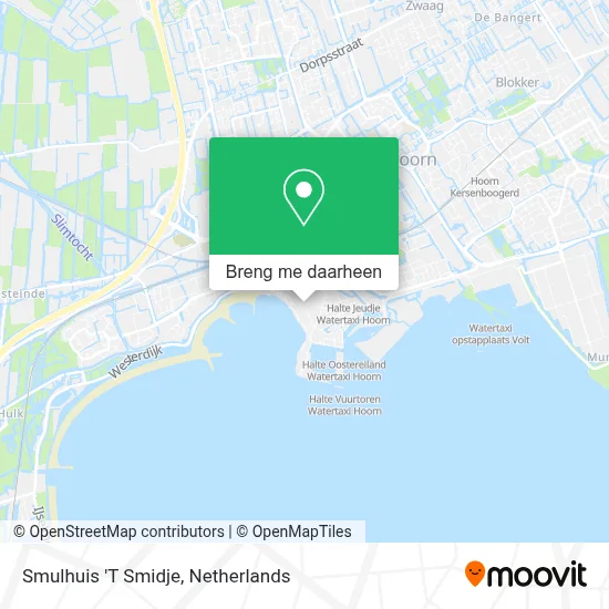 Smulhuis 'T Smidje kaart
