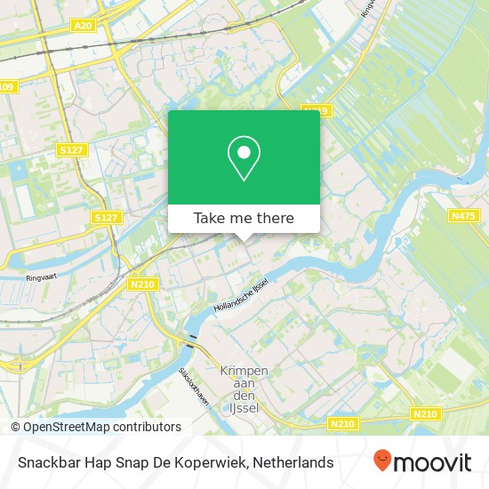 Snackbar Hap Snap De Koperwiek kaart