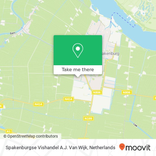 Spakenburgse Vishandel A.J. Van Wijk kaart
