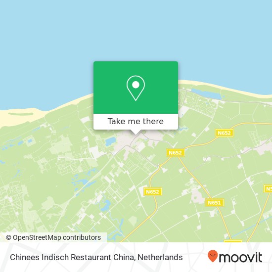 Chinees Indisch Restaurant China kaart