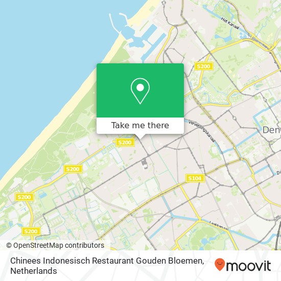 Chinees Indonesisch Restaurant Gouden Bloemen kaart