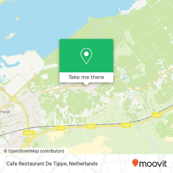 Cafe Restaurant De Tippe kaart