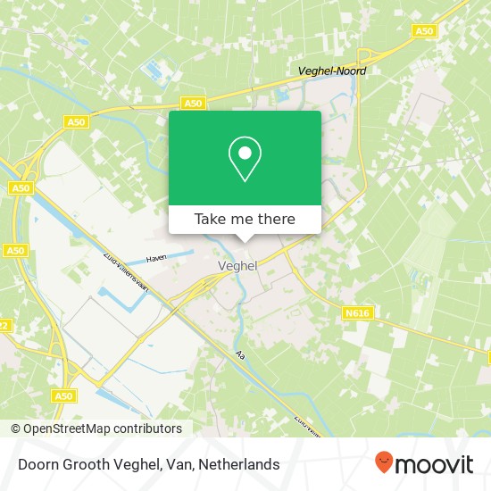 Doorn Grooth Veghel, Van kaart