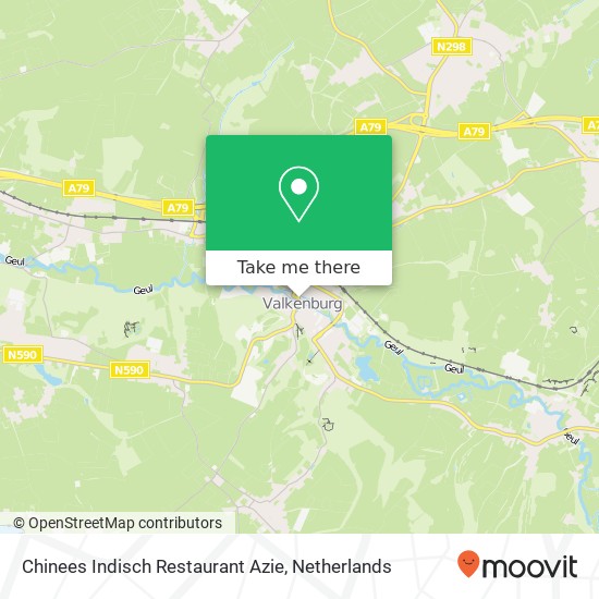 Chinees Indisch Restaurant Azie kaart