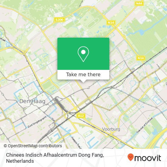 Chinees Indisch Afhaalcentrum Dong Fang kaart