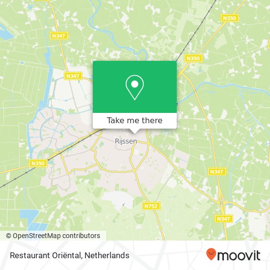 Restaurant Oriëntal kaart