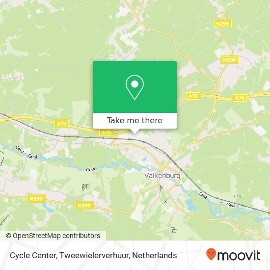 Cycle Center, Tweewielerverhuur kaart