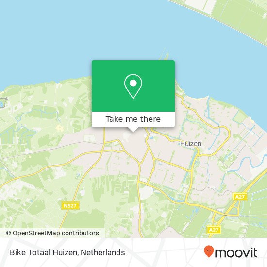 Bike Totaal Huizen kaart