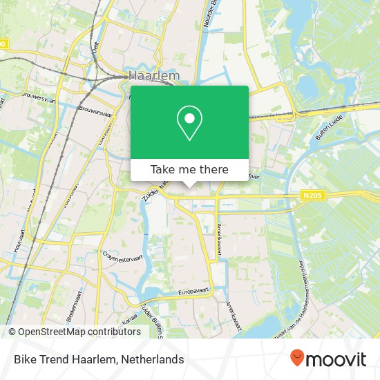 Bike Trend Haarlem kaart