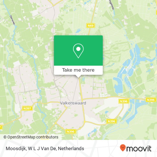 Moosdijk, W L J Van De kaart